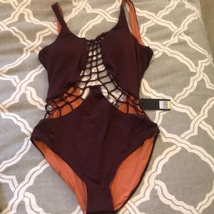 Dolce Vida Sexy Macrame One-Piece Swimsuit